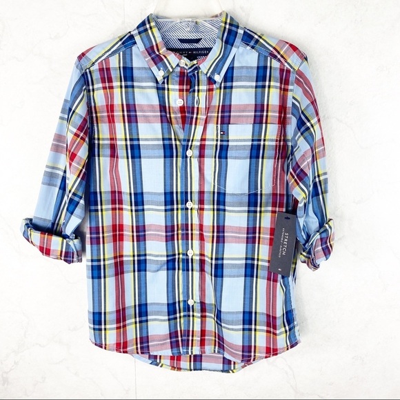 [TH] Boys Plaid Button Down - Picture 1 of 3